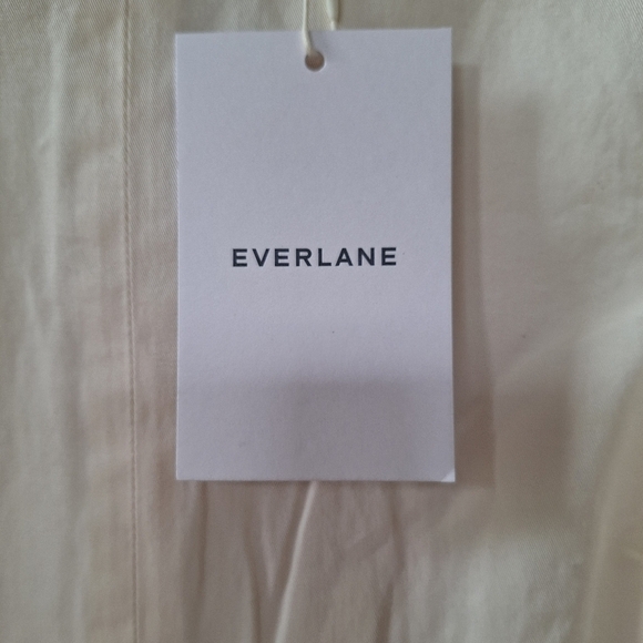 NWT Everlane Short Sleeve Puff Midi Dress Lagenlook  Pale/Yellow Womens Size S - Picture 2 of 12